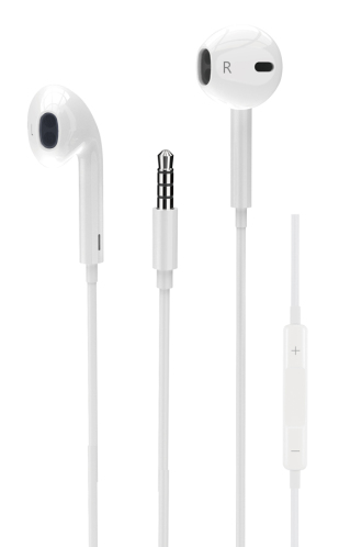 Powertech Ακουστικά με Μικρόφωνο Classic 3.5mm 1.2m Λευκά