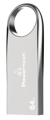 POWERTECH USB Flash Drive PT-1124 64GB USB 3.2 ασημί