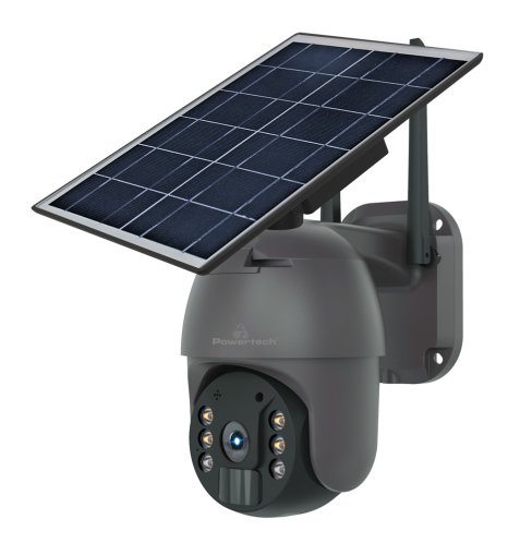 POWERTECH smart ηλιακή κάμερα PT-1175 3MP WiFi SD PTZ IP65