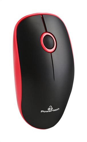POWERTECH Ασύρματο ποντίκι Οπτικό 1200DPI κόκκινο