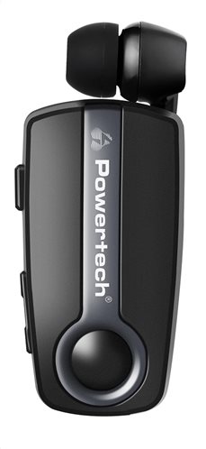 Powertech Bluetooth Ακουστικό Klipp PT-732 Multipoint BT V4.1 Γκρί