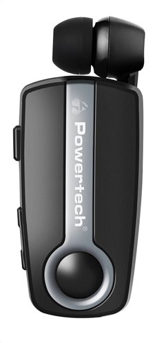 Powertech Bluetooth Ακουστικά Headset Klipp PT-733 Μultipoint BT V4.1 Ασημί