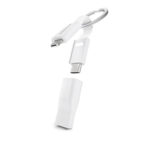 Vonmählen High Five® The 5in1 Charging Cable (USB-A / microUSB / USB-C / Lightning) – λευκό