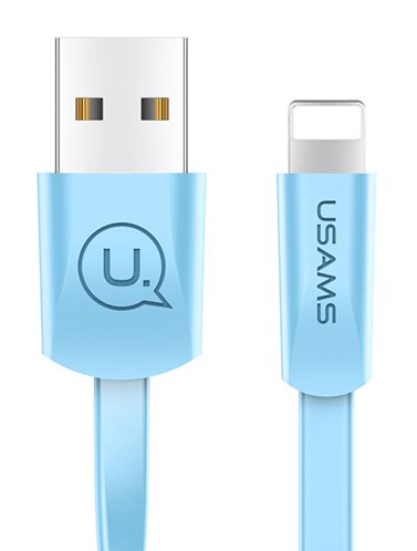 USAMS Καλώδιο USB σε Lightning US-SJ199 1.2m Mπλε