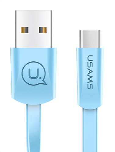 USAMS Καλώδιο USB σε Type-C US-SJ200 1.2m μπλε