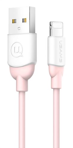 USAMS Καλώδιο USB σε Lightning US-SJ245 Ice-Cream 1m ροζ