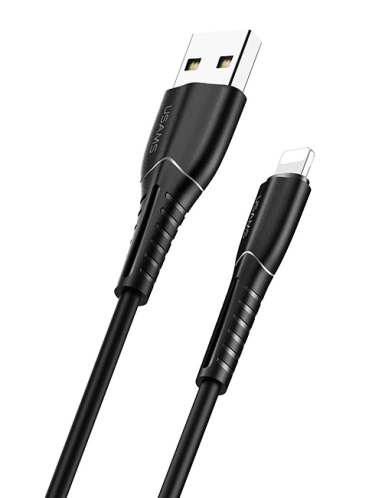 USAMS καλώδιο Lightning σε USB US-SJ364 2A 1m μαύρο