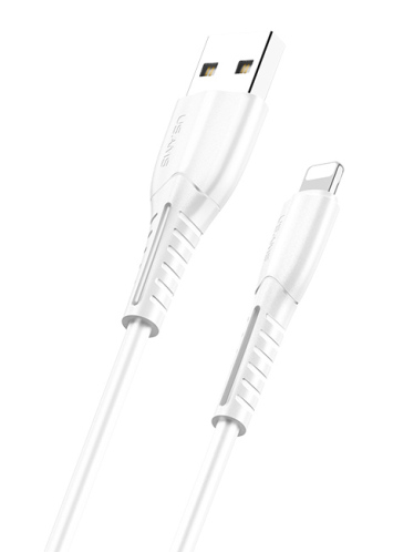 USAMS καλώδιο Lightning σε USB US-SJ364 2A 1m λευκό