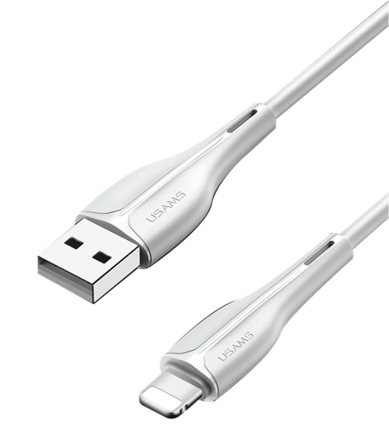 USAMS καλώδιο Lightning σε USB US-SJ371 2A 1m λευκό