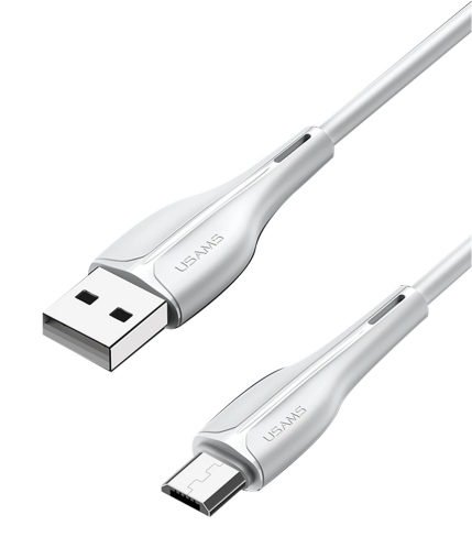 USAMS καλώδιο Micro USB σε USB US-SJ373 2A 1m λευκό
