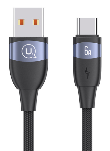USAMS καλώδιο USB-C σε USB US-SJ630 66W 480Mbps 1.2m μαύρο