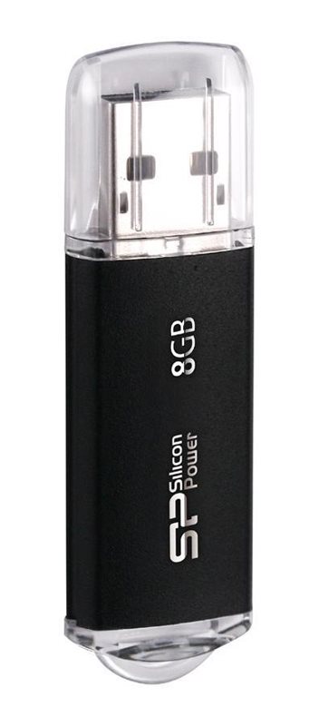 SILICON POWER USB Flash Drive Ultima II-I 8GB USB 2.0 μαύρο