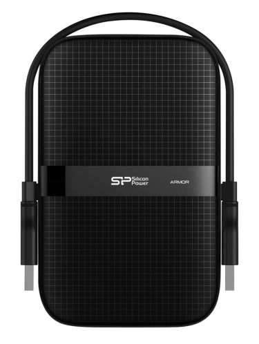 SILICON POWER εξωτερικός HDD Armor A60 2TB USB 3.2 μαύρος