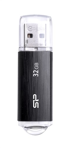 Silicon Power USB Flash Drive Ultima U02 32GB USB 2.0 Μαύρο