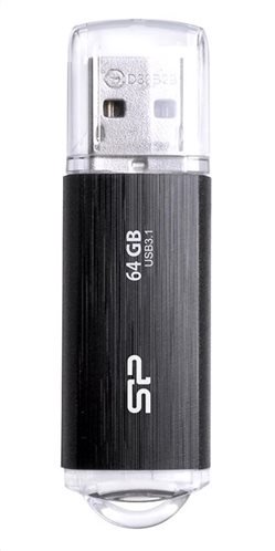 Silicon Power USB Blaze B02 64GB USB 3.1 Gen1 Μαύρο