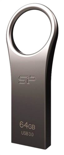 SILICON POWER USB Flash Drive Jewel 80 64GB USB 3.1 Titanium