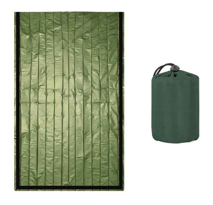 Θερμική κουβέρτα επιβίωσης SUMM-0006 120 x 120cm πράσινη