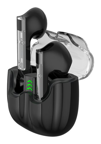 CELEBRAT earphones με θήκη φόρτισης TWS-W27 True Wireless μαύρα