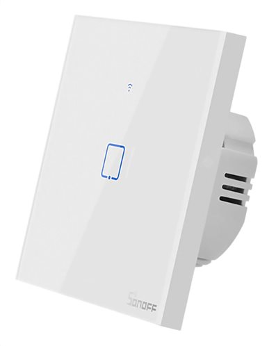 SONOFF smart διακόπτης ΤΧ-T2EU1C αφής Wi-Fi μονός λευκός