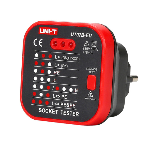 UNI-T tester πρίζας UT07B-EU 230V 50Hz