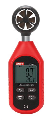 UNI-T mini ανεμόμετρο τσέπης UT363 με οθόνη