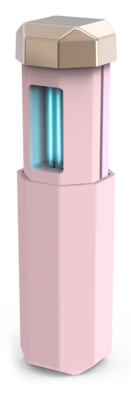 Φορητή Συσκευή UV Αποστείρωσης Αντικειμένων Mini 1W Ροζ