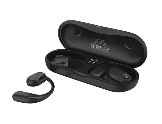 CELEBRAT earphones με θήκη φόρτισης W29 Open Wearable Stereo μαύρα