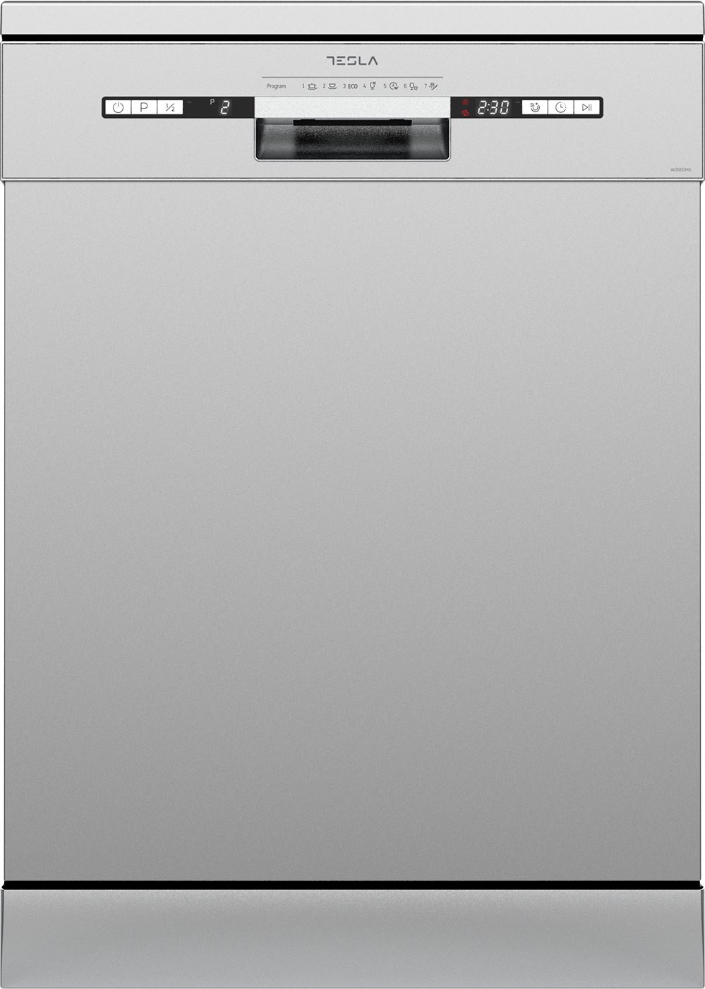Tesla Ελεύθερο Πλυντήριο Πιάτων για 12 Σερβίτσια Π59.8xY84.5εκ. Inox WD661MX