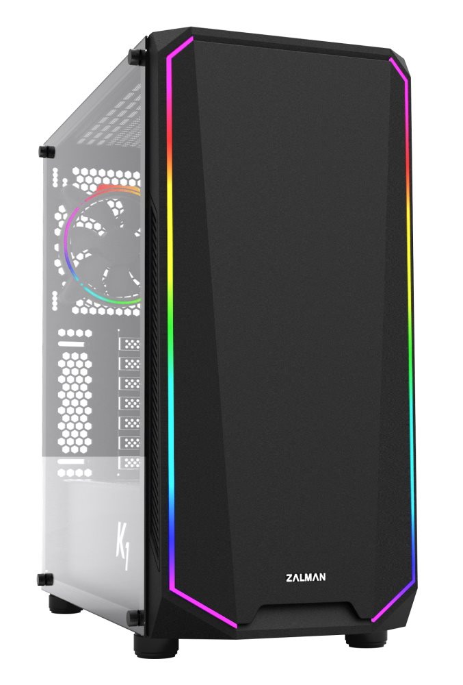 ZALMAN PC case K1 Rev.B mid tower 458x210x450mm 2x fan