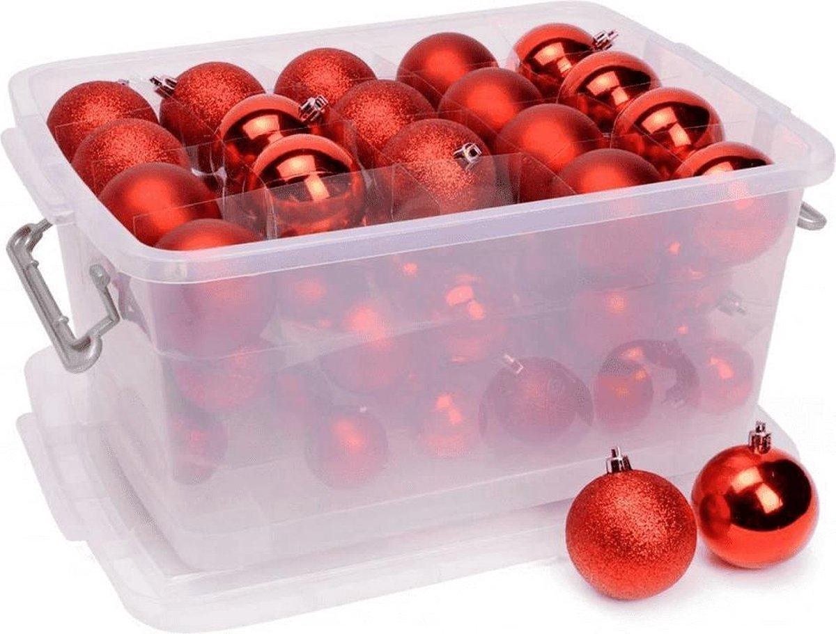 Christmas Gifts Χριστουγεννιάτικες Μπάλες Xmas Balls 70 Red Mat/Shiny 30x4cm & 20x5cm & 20x6cm