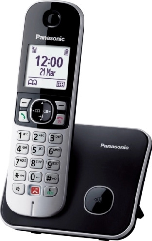 Panasonic Ασύρματο Τηλέφωνο KX-TG6851GRB Γκρι Μαύρο