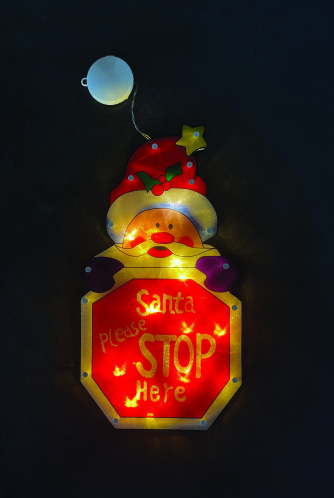 Joylight Flash Άγιος Βασίλης LED 3D Μπαταρίας με Θερμό Φώς