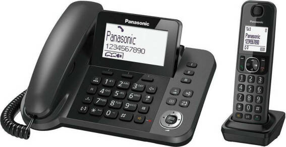 Panasonic Ασύρματο Τηλέφωνο KX-TGF310EXM Μαύρο