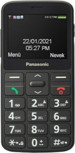Panasonic Single SIM Κινητό με Μεγάλα Κουμπιά KX-TU160 Μαύρο