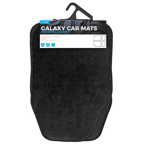 Simply Galaxy Πατάκια Αυτοκινήτου Σετ 2 Κομμάτια 66x43cm Μαύρο