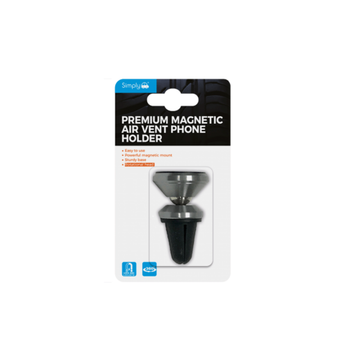 Simply Premium Μαγνητική Βάση Στήριξης για Αεραγωγούς Μαύρο