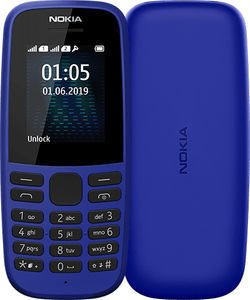Nokia Κινητό Τηλέφωνο 105 2019 DS Blue