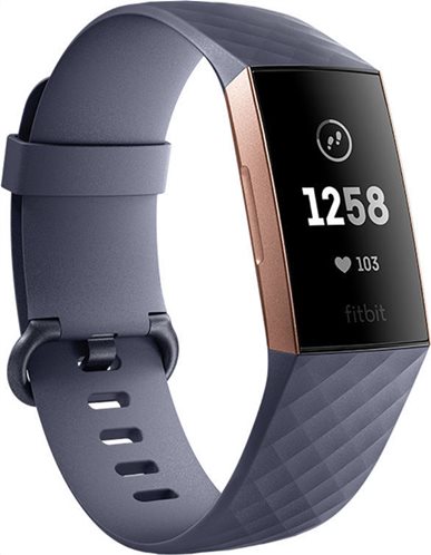 FITBIT CHARGE 3 ROSE GOLD/BLUE GREY