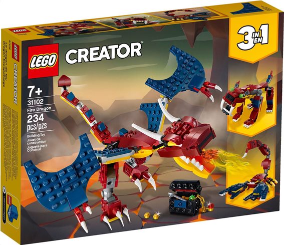 Lego Creator 3-in-1: Fire Dragon 31102