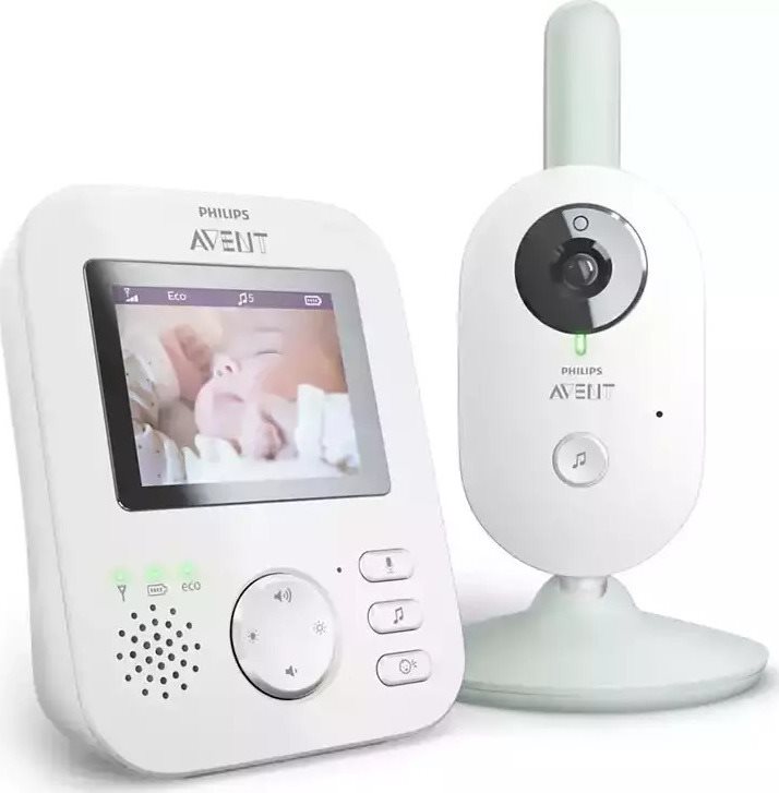 Philips Avent Ενδοεπικοινωνία Μωρού με Κάμερα & Ήχο 300m Εμβέλεια SCD831/52 και Μέτρηση Θερμοκρασίας
