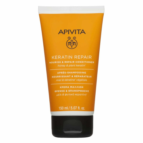 Apivita Keratin Repair Conditioner Κρέμα Μαλλιών Θρέψης & Επανόρθωσης Mε Μέλι & Φυτική Κερατίνη 150ml
