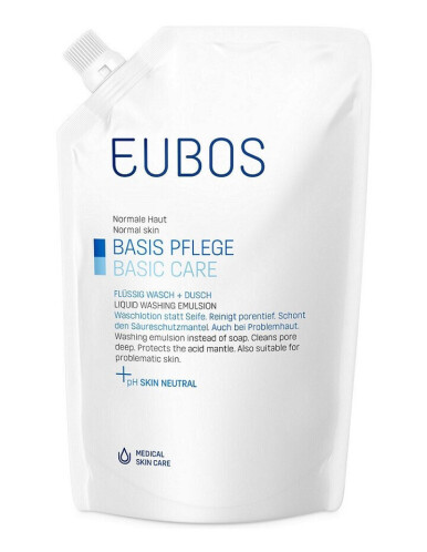 Eubos Basic Care Ανταλλακτικό Υγρό Καθαρισμού για το Πρόσωπο & το Σώμα 400ml