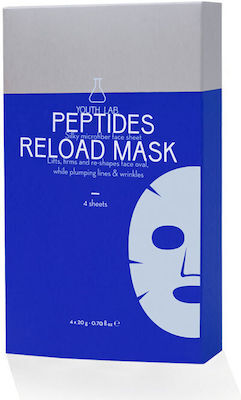 Youth Lab. Peptides Reload Μask Υφασμάτινη Μάσκα Προσώπου για Πλήρη Αναδόμηση 4τμχ