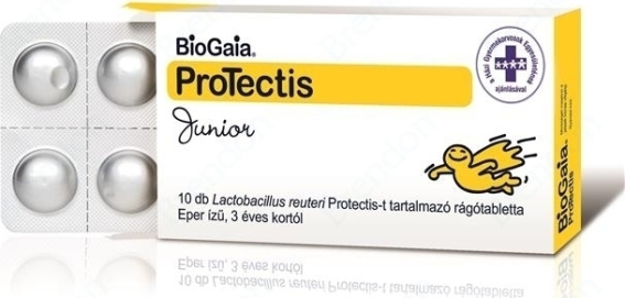 Cube BioGaia ProTectis Junior Chewable Προβιοτικά για Παιδιά 10 μασώμενες ταμπλέτες Φράουλα