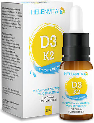 Helenvita D3-K2 Drops Βιταμίνη για Ανοσοποιητικό 200iu 20ml