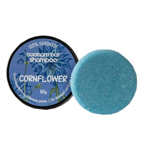 Boobam Bar Shampoo Cornflower Μπάρα Σαμπουάν για Ταλαιπωρημένα & Εύθραυστα Μαλλιά 60g
