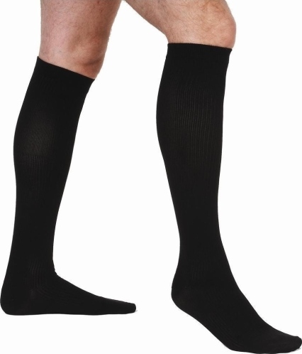 Adco Κάλτσες Κάτω Γόνατος Διαβαθμισμένης Συμπίεσης 19-21 mmHg Μαύρες X-Large