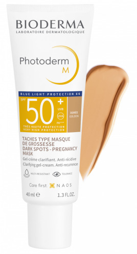 Bioderma Photoderm M Golden Αντηλιακή Λοσιόν Προσώπου SPF50 με Χρώμα 40ml