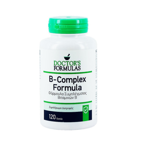 Doctor's Formulas B-Complex Formula Βιταμίνη για Ενέργεια Μαλλιά & Δέρμα 120 ταμπλέτες