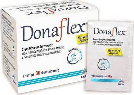 Faran Donaflex Συμπλήρωμα για την Υγεία των Αρθρώσεων 30 φακελίσκοι με γεύση Λεμόνι